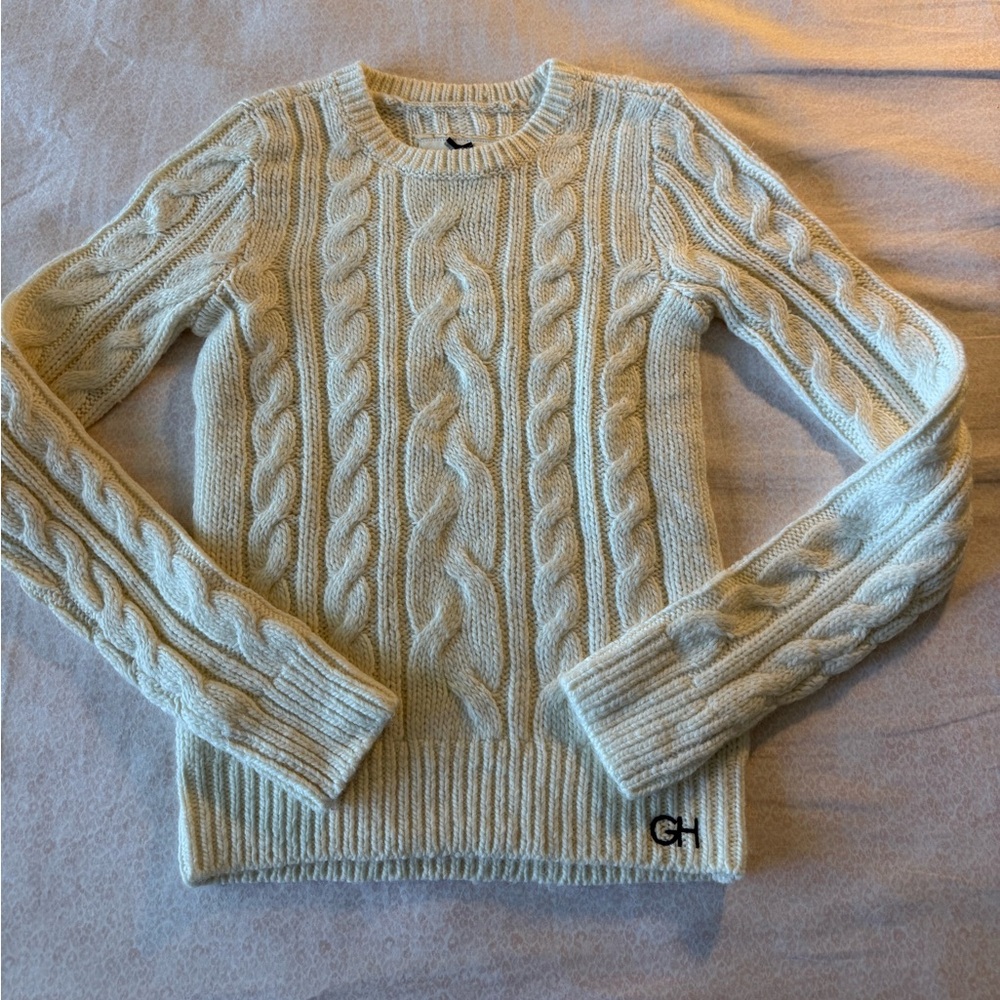 Gilly Hicks Cable Knit Sweater in Cream